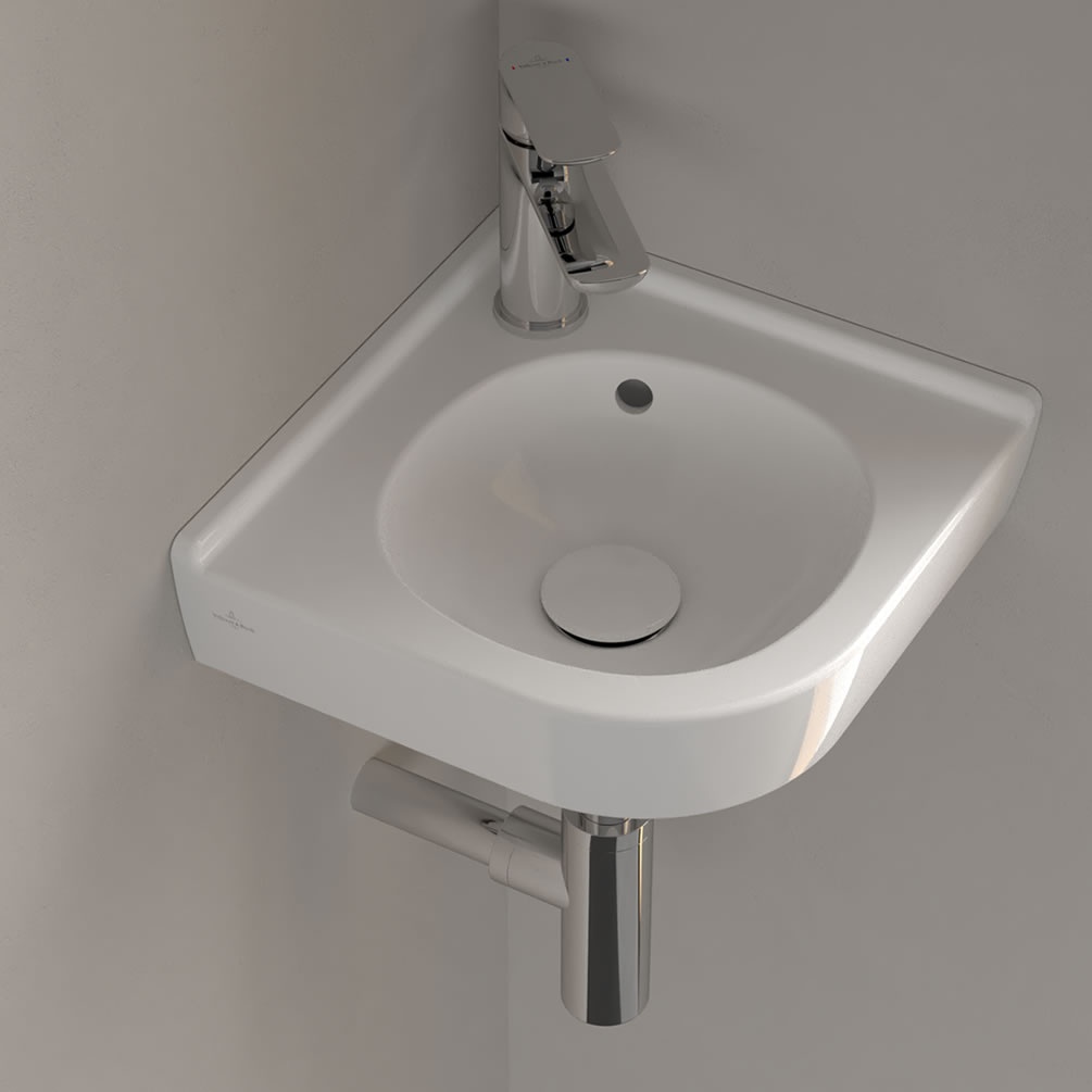Lifestyle image of Villeroy & Boch O.Novo Lite 400mm Corner Basin